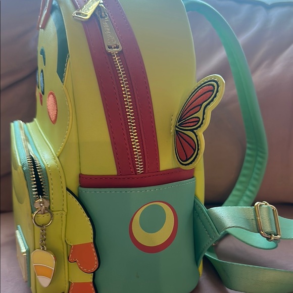Disney RARE Loungefly Bugs Life catipillar Backpack - Picture 2 of 6